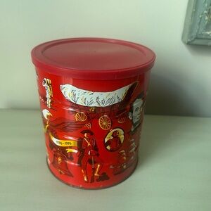 Vintage bicentennial western can co coffee can Americana